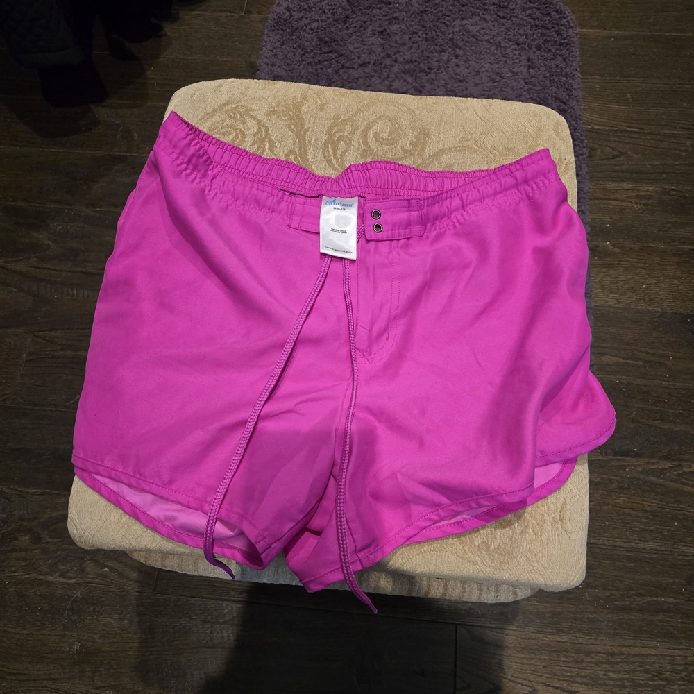 Catalina Fuchsia Elastic Waist Shorts